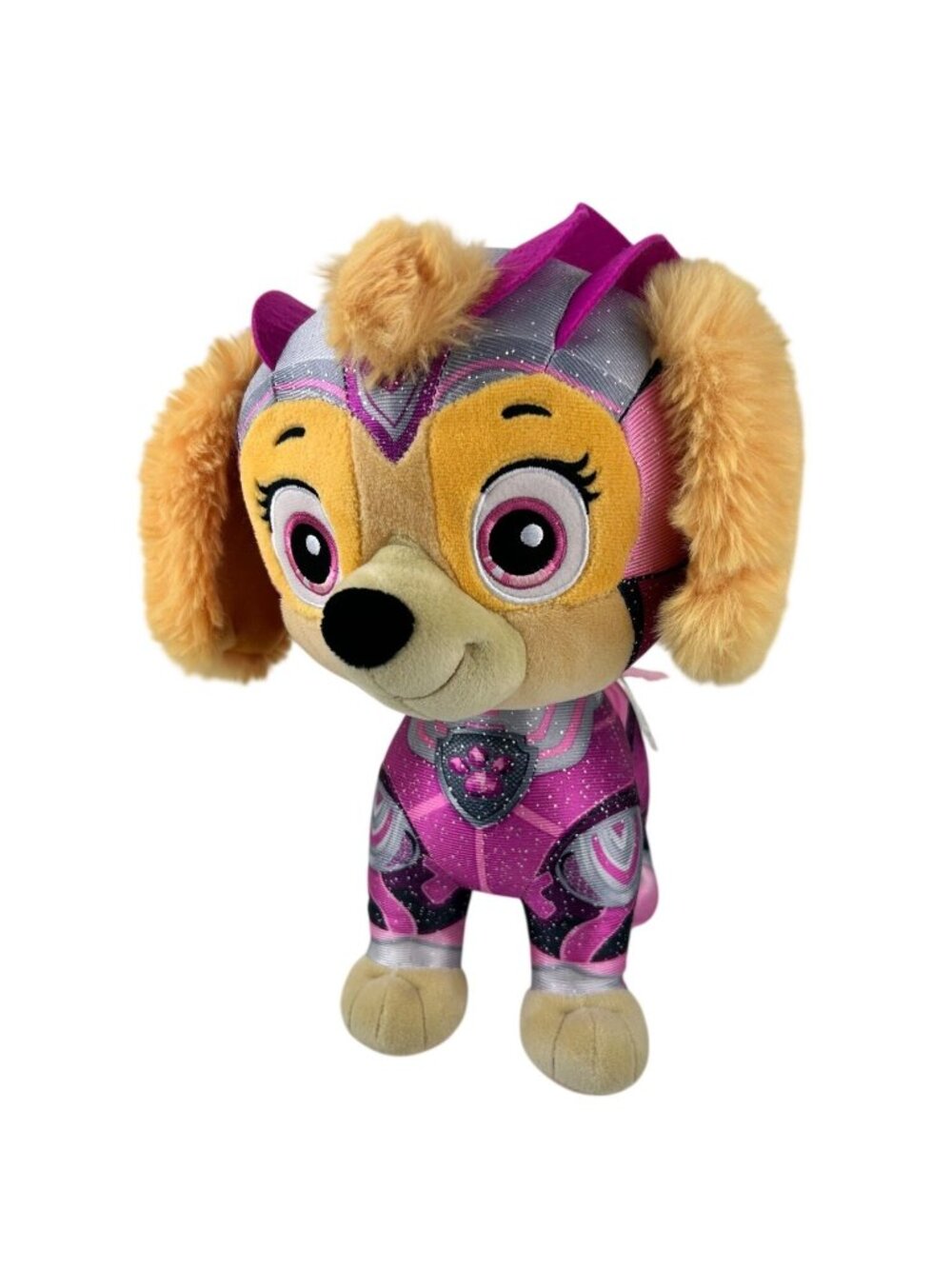 Paw Patrol Mighty Movie SKYE Plush Stuffed Animal 2023 Pink Puppy Dog Toy 12"